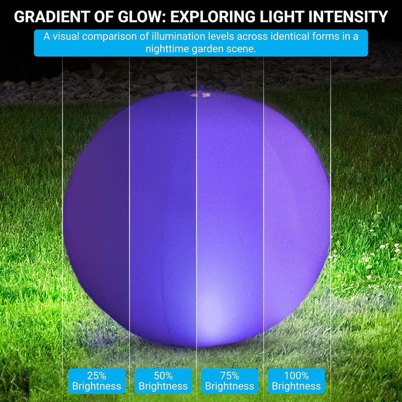 NAYUNA 4 Pack - Solar LED Floating Pool Lights - 14-Inch Inflatable Waterproof Decorative Balls with 16 Color-Changing Glow, Durable and Eco-Friendly for Pools, Patios, Gardens and Events - Image 5